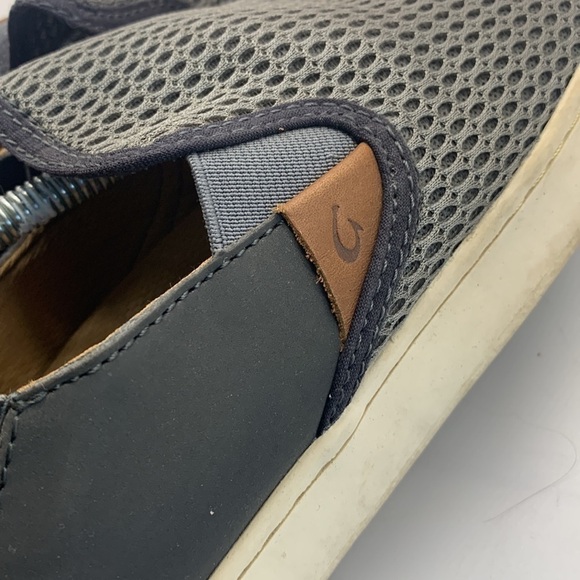 Olukai Pehuea Gray Slip On Loafers Sz 10. SNK0298C - Picture 7 of 10